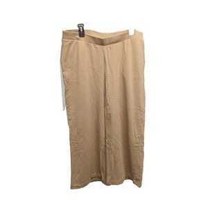 Pure Jill Organic Cotton‎ High Waist Pull On Wide Leg Relax Pants Large